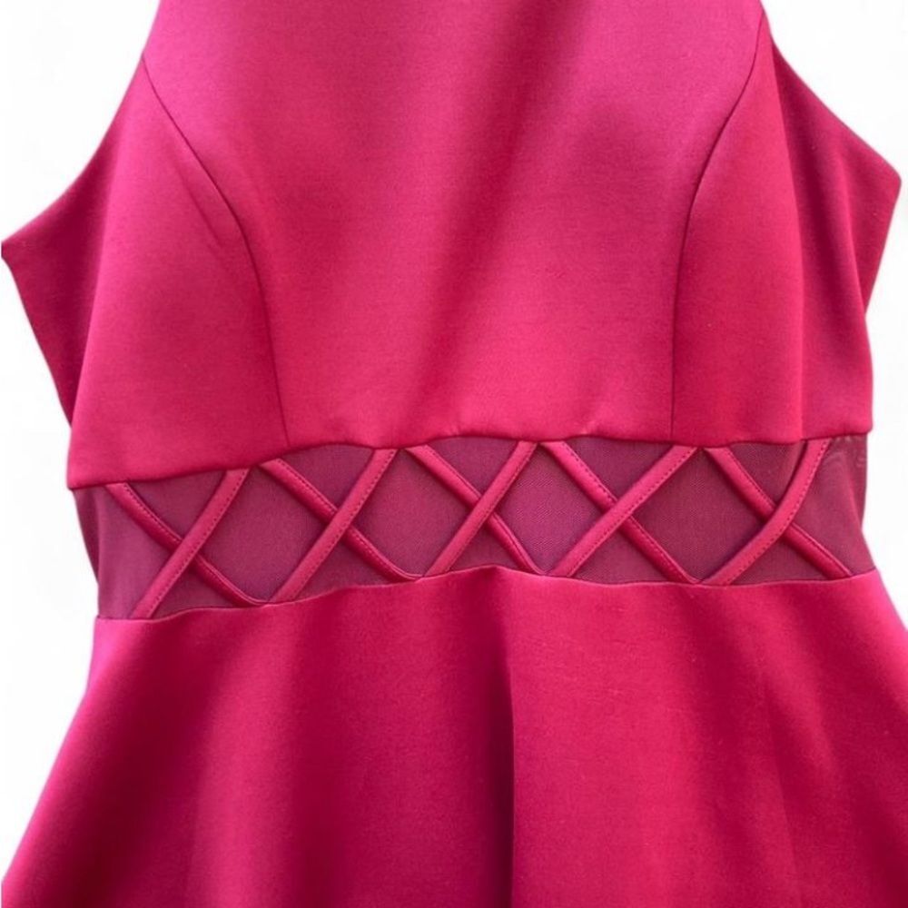 My Michelle Magenta Halter Dress - Picture 3 of 6